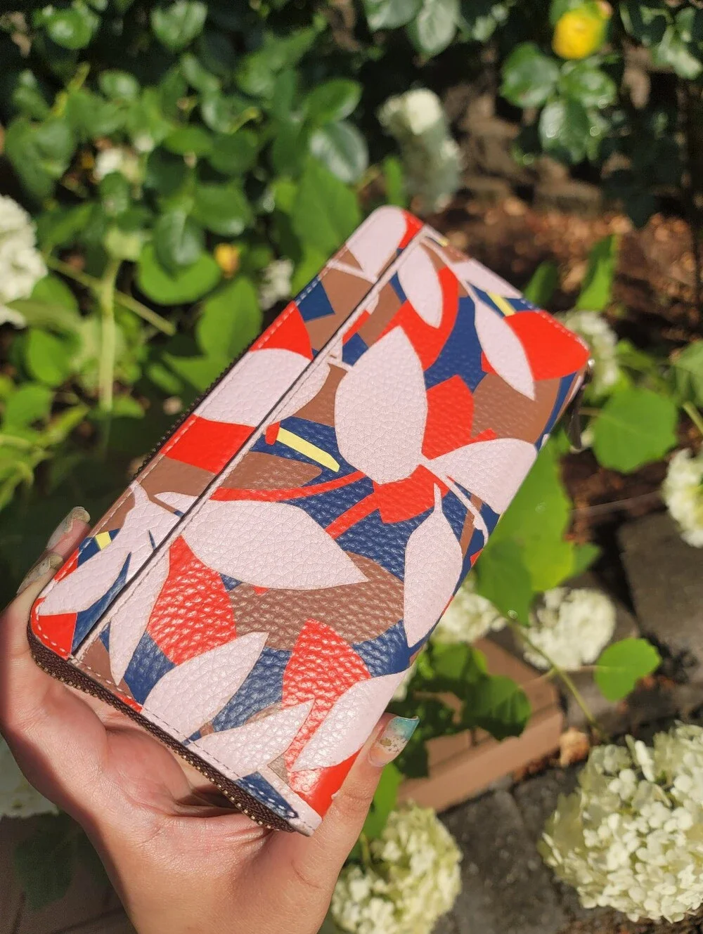 Kate Spade Floral Continental Leather Wallet